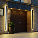 Modern LED Wall Light Sleek Black Aluminum 150cm IP67 Waterproof Indoor Outdoor — Image 4