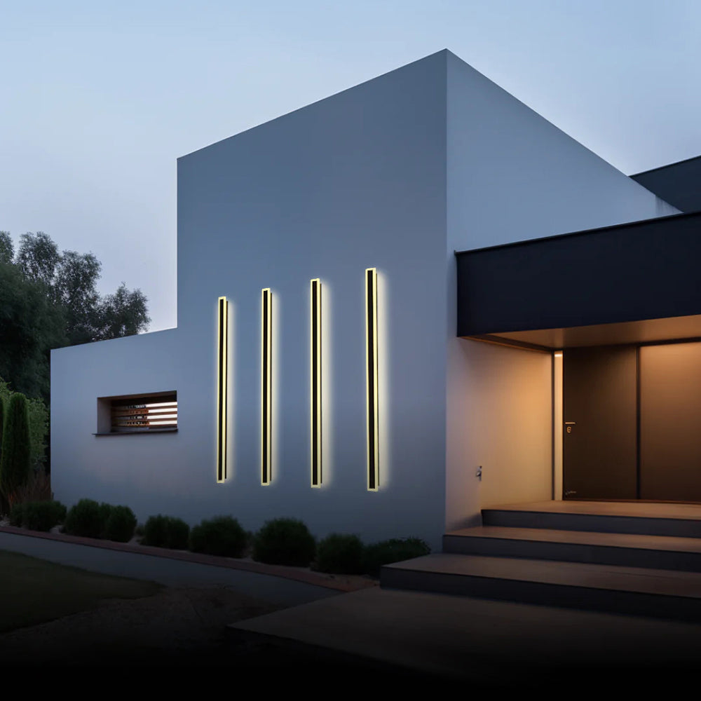 Modern LED Wall Light Sleek Black Aluminum 150cm IP67 Waterproof Indoor Outdoor — Image 10