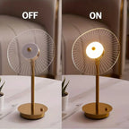 Modern Gold LED Table Lamp with Unique Design, Adjustable Brightness, Metal — Image 8