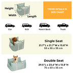 Funny Fuzzy Pet Car Seat Carrier Water-Resistant Travel Bed for Small Dogs Cats — Image 10