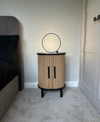 Modern LED Ring Table Lamp with Touch Control, Adjustable Brightness, Black/White, Minimalist Design — Image 18