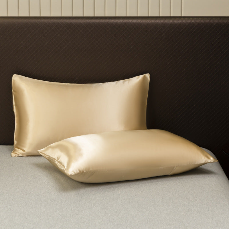 Premium Satin Bed Sheet Set Gold Queen Size Silky Soft Wrinkle-Resistant — Image 5