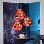 Artistic Glass Pendant Light Handcrafted Blown Glass Ceiling Fixture Modern Design — Image 9