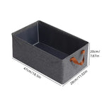 Foldable Fabric Storage Bins with Handles Gray 47x28x20cm Closet Organizer — Image 7