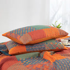 Patchwork Quilt Set Cotton Multicolor Reversible Lightweight Bedding King — Image 6