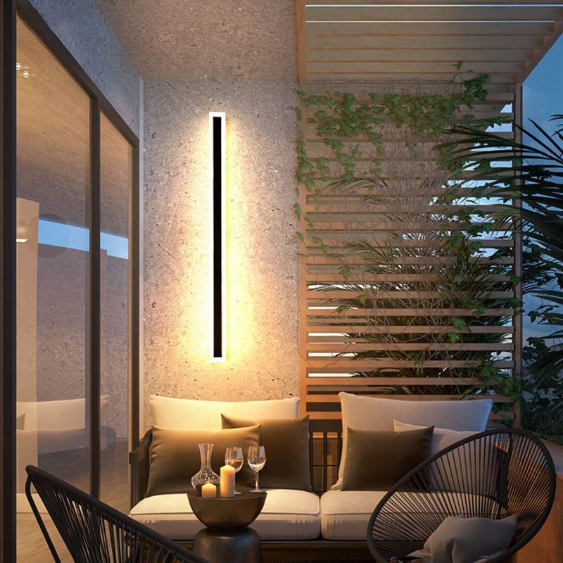 Modern LED Wall Light Sleek Black Aluminum 150cm IP67 Waterproof Indoor Outdoor — Image 11
