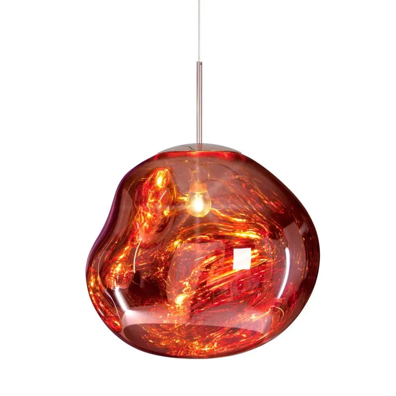 Artistic Glass Pendant Light Handcrafted Blown Glass Ceiling Fixture Modern Design — Image 11