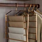 SpaceMax Multi-Layer Metal Pants Hanger Bronze Steel Closet Organizer — Main Image
