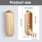 Premium Zinc Alloy Wall Hooks Foldable Magnetic Closure Heavy Duty Gold — Image 3