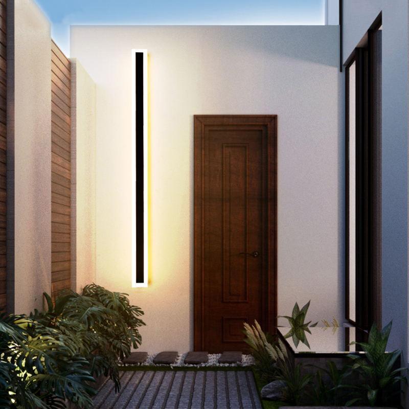 Modern LED Wall Light Sleek Black Aluminum 150cm IP67 Waterproof Indoor Outdoor — Image 18