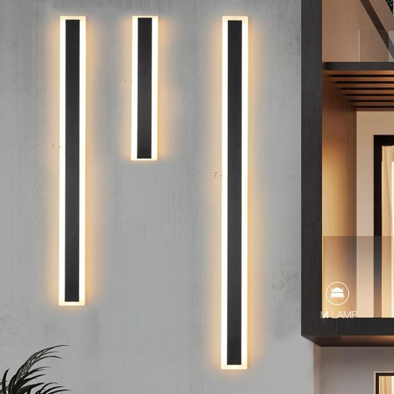 Modern LED Wall Light Sleek Black Aluminum 150cm IP67 Waterproof Indoor Outdoor — Image 17