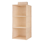 Hanging Closet Organizer with Shelves Durable Fabric Storage Solution Grey — Image 7