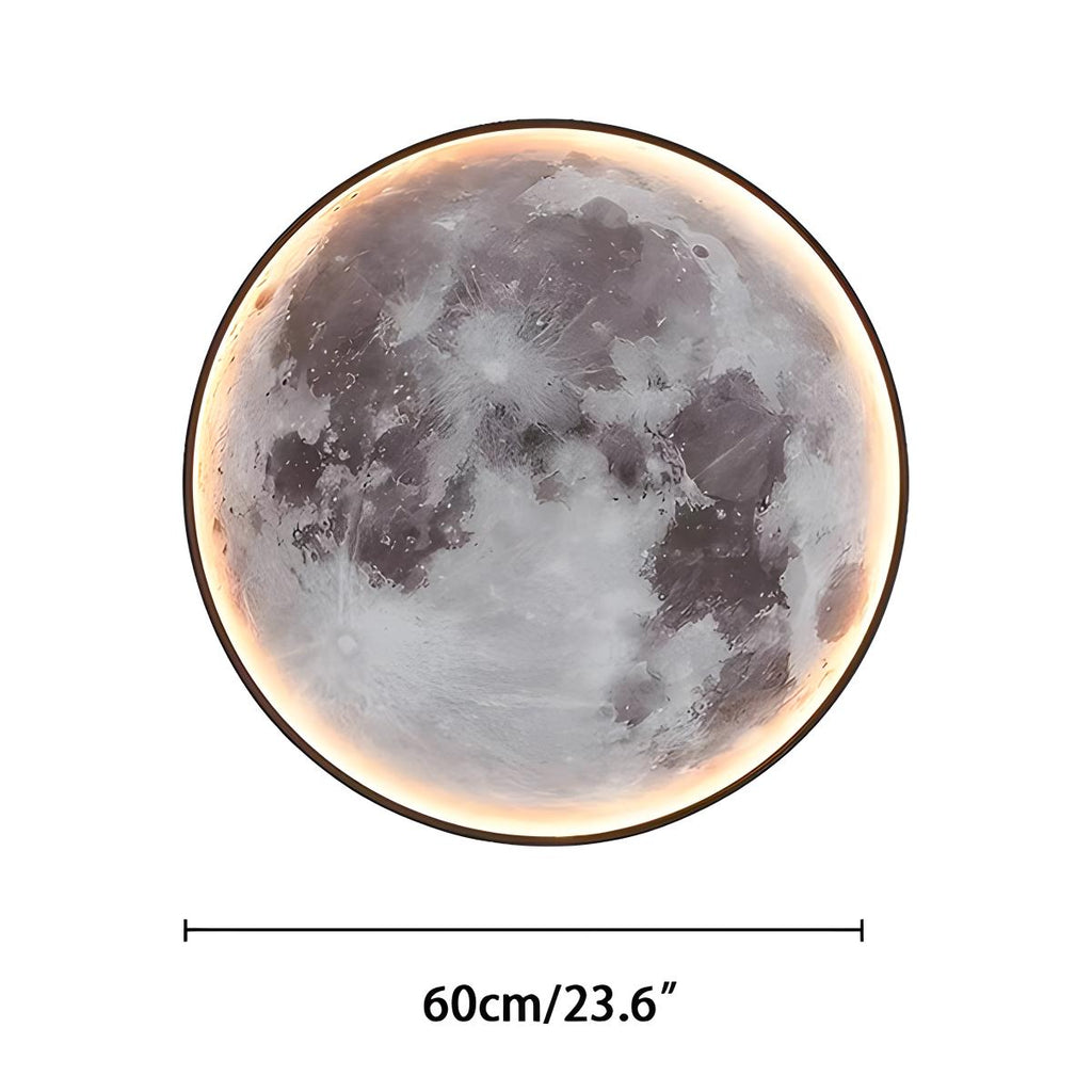 LED Wall Art Lamp - Moon and Earth Design, Multicolor, Acrylic, Various Sizes — Image 7