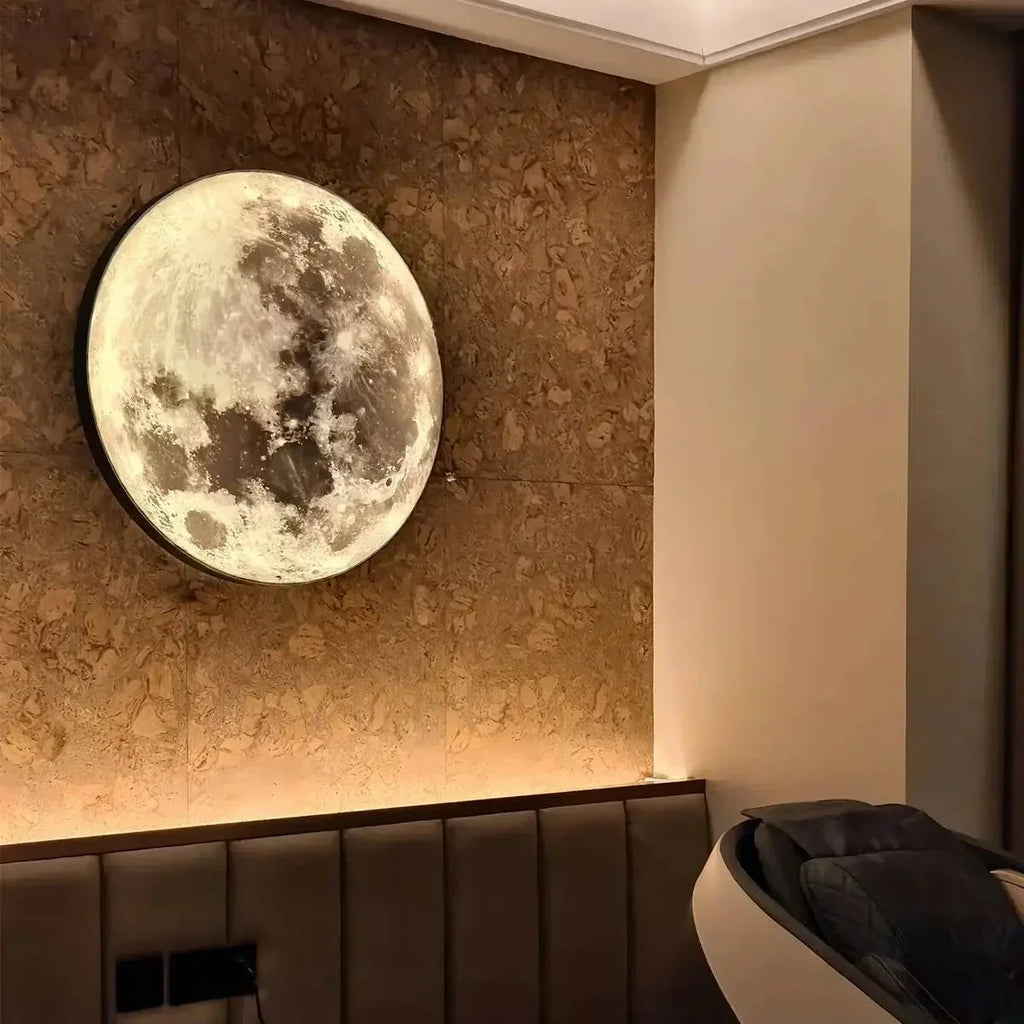 LED Wall Art Lamp - Moon and Earth Design, Multicolor, Acrylic, Various Sizes — Image 14