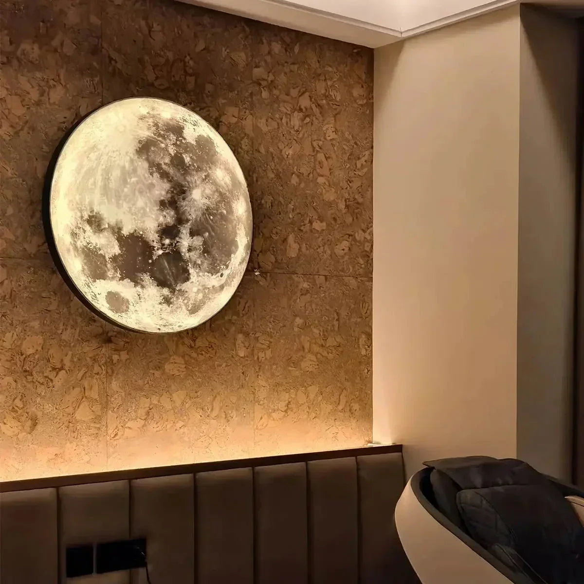 LED Wall Art Lamp - Moon and Earth Design, Multicolor, Acrylic, Various Sizes — Image 14