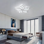 Modern LED Ceiling Light Fixture Flower Design Adjustable Brightness White — Image 4