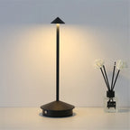 Modern LED Table Lamp Metal Touch Control USB Rechargeable Gold — Image 12