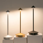 Modern LED Table Lamp Metal Touch Control USB Rechargeable Gold — Image 2