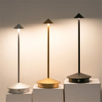 Modern LED Table Lamp Metal Touch Control USB Rechargeable Gold — Image 8