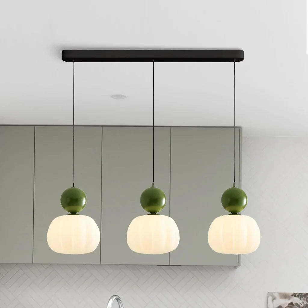 Modern Pendant Light Fixture Glass Sphere Design for Living Room Bedroom Kitchen Dining Area — Image 11