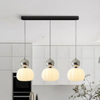 Modern Pendant Light Fixture Glass Sphere Design for Living Room Bedroom Kitchen Dining Area — Image 13