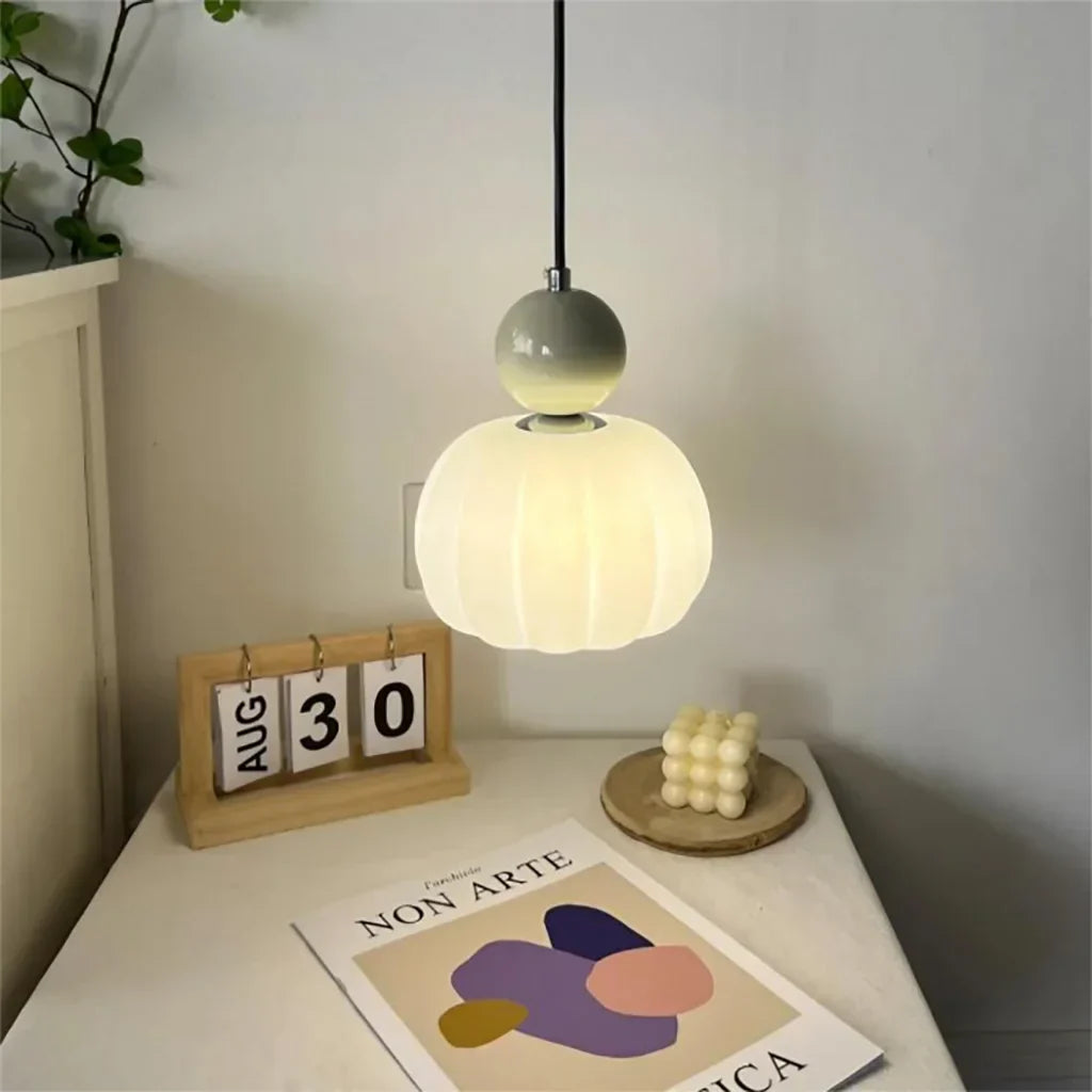 Modern Pendant Light Fixture Glass Sphere Design for Living Room Bedroom Kitchen Dining Area — Image 5