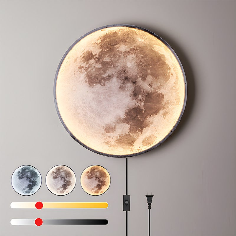 LED Wall Art Lamp - Moon and Earth Design, Multicolor, Acrylic, Various Sizes — Image 17