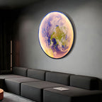 LED Wall Art Lamp - Moon and Earth Design, Multicolor, Acrylic, Various Sizes — Image 2