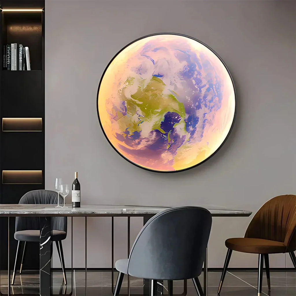 LED Wall Art Lamp - Moon and Earth Design, Multicolor, Acrylic, Various Sizes — Image 26