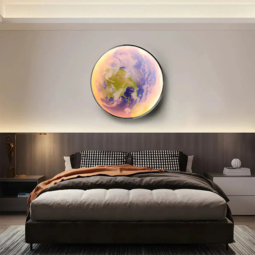 LED Wall Art Lamp - Moon and Earth Design, Multicolor, Acrylic, Various Sizes — Image 28