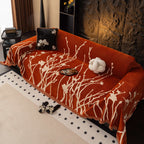 Luxury Chenille Sofa Cover Floral Pattern Couch Protector — Image 2