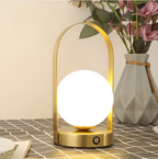 Portable LED Table Lamp with Metal Frame and Touch Control for Indoor Outdoor Use — Image 4
