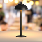 Modern LED Table Lamp Metal Rechargeable Adjustable Brightness Black Gold — Image 6