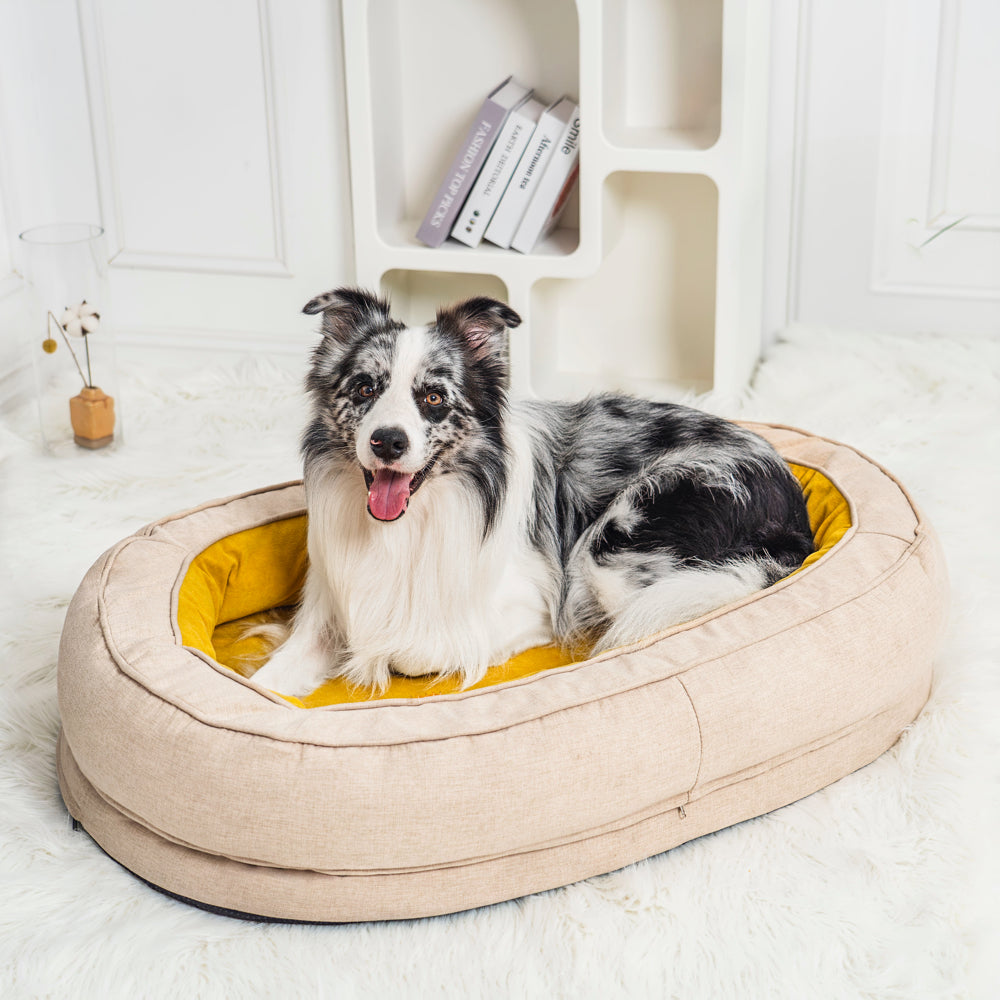 Funny Fuzzy Luxury Waterproof Pet Bed Soft Plush Cushion Anti-Slip Bottom — Image 17