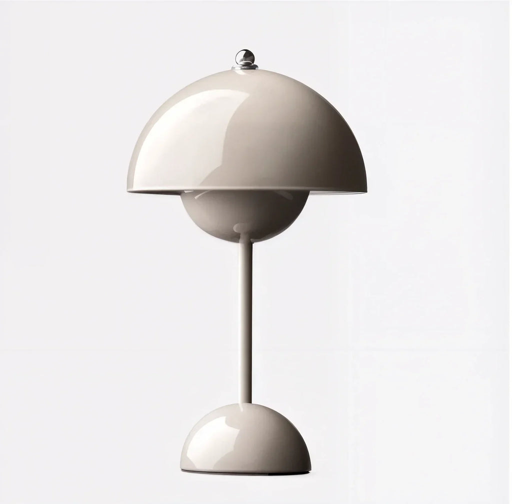 Modern Dome Table Lamp Metal Finish Multiple Colors 12" Height — Main Image
