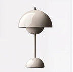 Modern Dome Table Lamp Metal Finish Multiple Colors 12" Height — Main Image