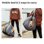 Funny Fuzzy Pet Car Seat Bed Soft Washable Cushion Safety Strap Anti-Slip Bottom — Image 9