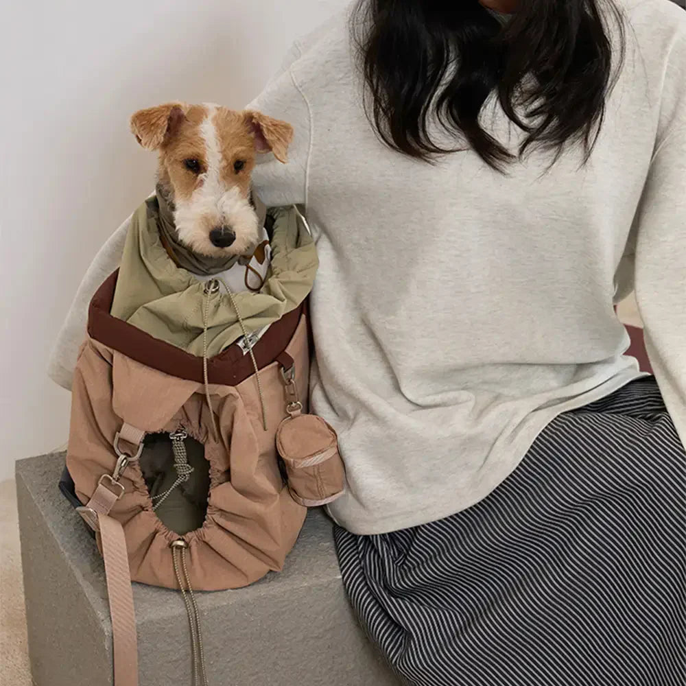 Pet Carrier Bag for Small Dogs and Cats – Waterproof Travel Tote with Adjustable Straps, Beige — Image 15