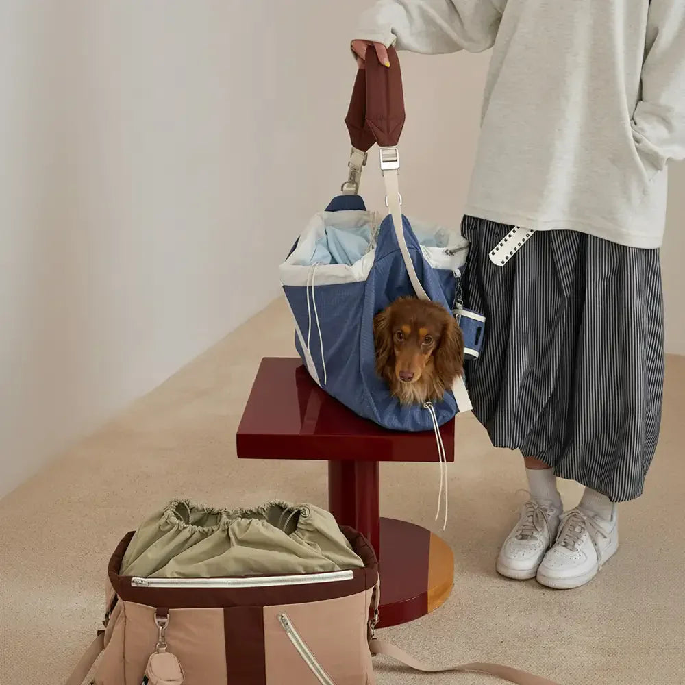 Pet Carrier Bag for Small Dogs and Cats – Waterproof Travel Tote with Adjustable Straps, Beige — Image 12