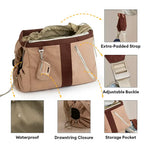 Pet Carrier Bag for Small Dogs and Cats – Waterproof Travel Tote with Adjustable Straps, Beige — Image 6