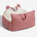 Funny Fuzzy Pet Car Seat Bed Convertible Travel Carrier with Safety Strap and Zipper Design — Image 21