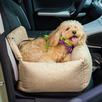 Funny Fuzzy Pet Car Seat Bed Durable Washable Fabric Safety Straps Anti-Slip Design for Dogs — Image 7