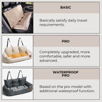 Funny Fuzzy Pet Car Seat Bed Plush Cushion Safety Belts Gray — Image 10