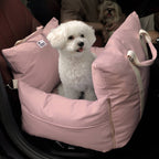 Funny Fuzzy Pet Car Seat Carrier Water-Resistant Travel Bed for Small Dogs Cats — Image 23
