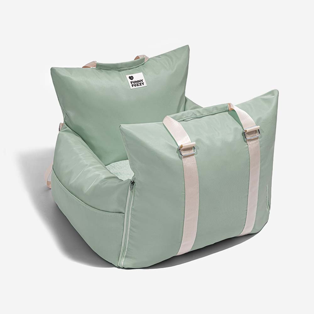 Funny Fuzzy Pet Car Seat Carrier Water-Resistant Travel Bed for Small Dogs Cats — Image 29