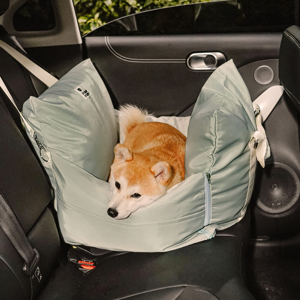 Funny Fuzzy Pet Car Seat Carrier Water-Resistant Travel Bed for Small Dogs Cats — Image 14