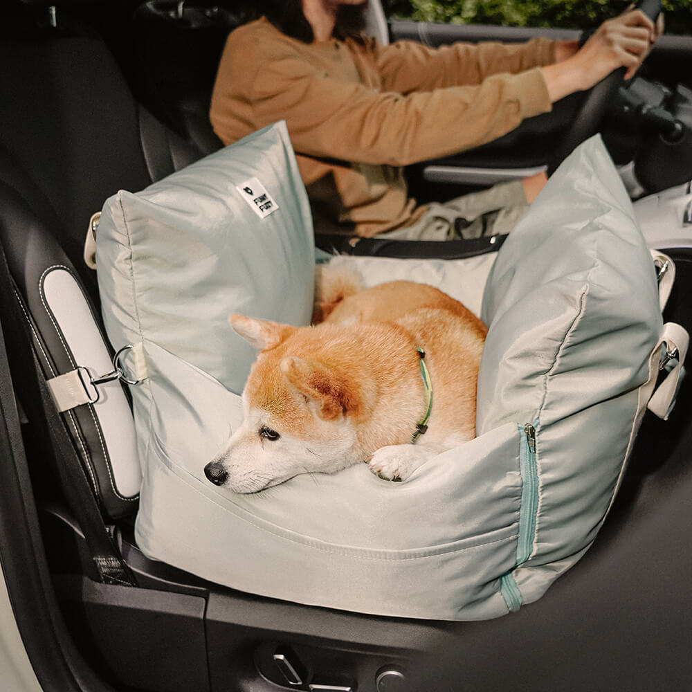 Funny Fuzzy Pet Car Seat Carrier Water-Resistant Travel Bed for Small Dogs Cats — Image 15