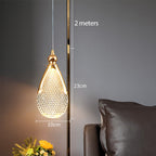 Luxury Acrylic Pendant Light Modern Electroplated Ceiling Lamp Gold — Image 2