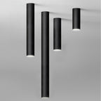 Modern Minimalist LED Ceiling Pendant Light - Black & White, Aluminum, 6cm Diameter — Image 2