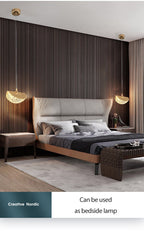 Luxury Acrylic Pendant Light Modern Electroplated Ceiling Lamp Gold — Image 9